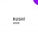Клише штампа "Rush!" (фиолетовое - малое)